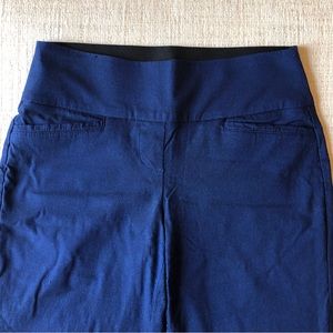 Apt 9 Blue and Black Stretch Boot Cut Pant Trousers, Size Medium